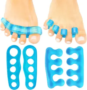 6661 Vivesole Toe Separators For Men And Women Medium 2 Pairs Blue