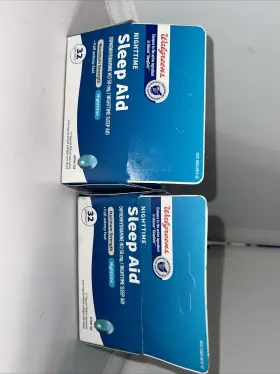 Walgreens 311917041377 Nighttime Sleep Aid Max Strength 64 Softgels Together Exp 10/2026 2pck