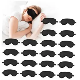 B1exxo6x Wanmu Satin Eye Mask 20pack Sleep Silk Cover For Sleeping Soft Blindfold