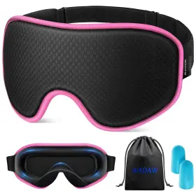 Waoaw 718893596189 Sleep Mask For Men Women Blackout Eye Masks - 3d Breathable