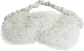 Warmies 816018021278 Microwaveable Eye Mask Lavender Scent Fuzzy Ivory White