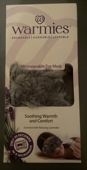 Warmies 816018026051 Nib Soothing Warmth And Comfort Microwaveable Eye Mask With Lavender