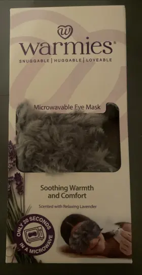 Warmies 816018026051 Nib Soothing Warmth And Comfort Microwaveable Eye Mask With Lavender