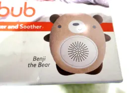 Wavhello 853582005440 Soundbub Portable Bluetooth Speaker And Soother - Benji The Bear New