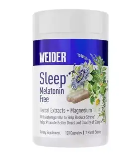 Weider 796502507320 Sleep Melatonin Free Aid 120 Capsules Ships To Ak And Hi