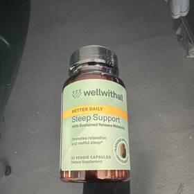 Wellwithall 88362 Better Daily Sleep Support Sustained Release Melatonin 3mg 30 Caps