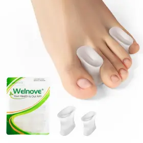 Welnove 789044193229 Upgraded Gel Toe Separators 8-pack Aloe Vera Multi-size Clear