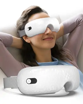 W-629402 Wertyi Eye Massager Werty With Heat And Bluetooth Music Birthday Gifts