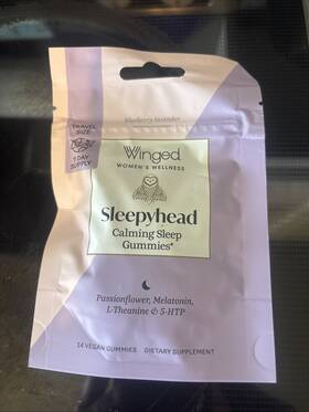 Winged Wellness B0b7vl6l9x Sleepyhead Natural Sleep Gummies For Women - 3mg Melatonin