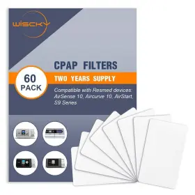 Wiscky 441567568109 Filters 60 Pack - Two Year Supply Disposable Hypoallergenic For Air