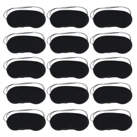 Wobe 602016168431 30 Pcs Black Eye Cover Sleep With Nose Pad And Elastic Straps Comfortable Li