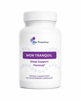 Won Promotions 860006011697 Tranquil Sleep Support Formula With Melatonin Chamomile And Valerian