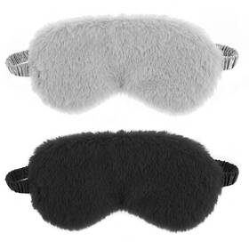 Wy Lighting Level 565488 3 Mbyzzubj 2 Pcs Plush Eye Mask Soft 1 Count Pack Of Black&gray