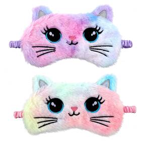 Wy Lighting Level 566405 2 Pcs Cat Plush Sleep Mask Soft Comfortable Eye Cover For Men Women