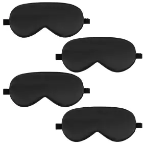 631681 Wy Lighting Level 2 Dvwhlrac 4 Pack Sleep Mask Silk Eye For Sleeping 1 Count Of Black
