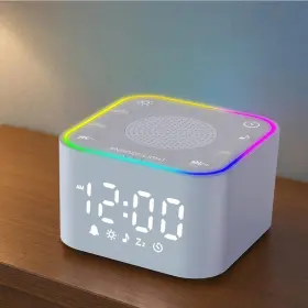 B0dz6pqwpp Wzbb 3-in-1 White Noise Sound Machine Clock/night Light/sound Machine-brand New
