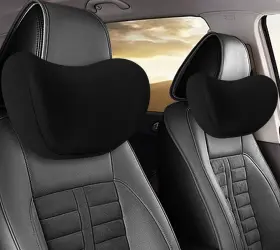Touzhen001 Xioqine 2pcs Car Neck Pillow Ultra Comfortable For Driving Soft Hea