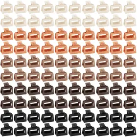 B0cy2npmn3 Xunyee 100 Pcs Hair Claw Clips Bulk Large Square Jaw Headwear Set For Wome