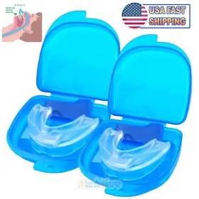 Xyzdreams 445007550531 2pcs Stop Snoring Mouthpiece Easy To Use Anti Snore Teeth Grinding