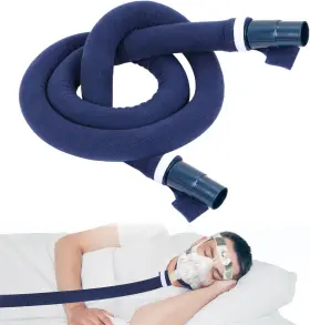Yeasing 744110077186 Cpap Tube Hose Cover 6ft Tubing Covers Insulator With Zipper Soft Zi