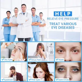 He03-2 Yeloen Heated Eye Mask Cordless Usb Eyes Heating Pad With Temperature