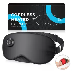 He03 Yeloen Heated Eye Mask Cordless Usb Eyes Heating Pad Massager For Sleeping