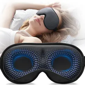 Gp06-gy Yfong Weighted Sleep Women Men 3d Eye Blocking Lights Sleeping 4.2oz/120g Pres