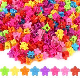 Yission B09xqzqprv 200 Mini Flower Claw Clips For Hair Asst. Colors Small Vintage 90s Y2