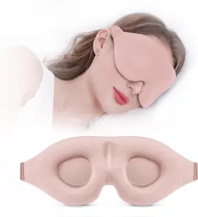 0060 Yiview Sleep Mask For Side Sleeper Complete Light Blocking 3d Pink