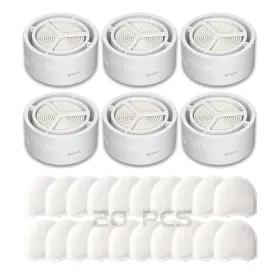 Yosopherier 784300420507 Hme For Humidx Airmini 6pcs Cartridges 20pcs Filters Compatib With Resmed Cpap Mask