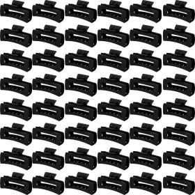B0cn34qxw2 Yunlly 48 Pcs Large 4.1 Inch Black Rectangle Square Hair Claw Clips No-slip Grip
