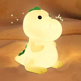 Yunlone 755745490134 Kids Night Light Dinosaur Bedside Nursery Touch Lamp Multicolor