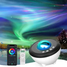 Ske-jbp-j01 Yunlone Galaxy Projector Star 10.5 Cm W X D 14.2 H White