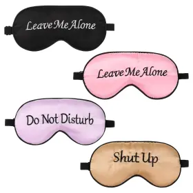 Nseep6w4 Yuxianlb 595465 1 Funny Sleep Mask Silk 2 Count Pack Of 4 Black Pink Gold Purple