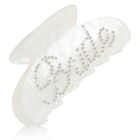 Yuxianlb B0d7hv97j5 Bride Claw Hair Clip White Acrylic Banana Barrettes Wedding Gift For Brides Ha