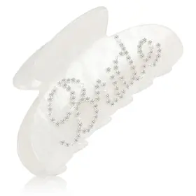 B0d7hv97j5 Yuxianlb Bride Claw Hair Clip White Acrylic Banana Barrettes Wedding Gift For Brides Ha