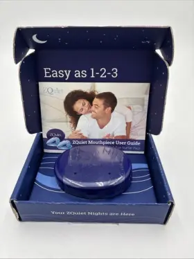 52343 Z Quiet Anti-snoring Mouthpiece 2-size Starter Pack Open Box Zquiet Unused