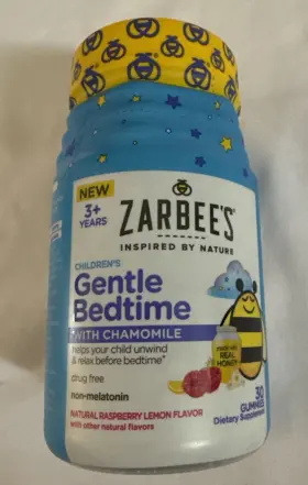 Zarbees 300450667540 Children S Gentle Bedtime Non Melatonin Raspberry Lemon 30 Gummies
