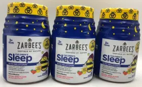 Zarbees 857973008522 3pk Childrens Sleep With Melatonin 50 Gummies Each Berry Exp 10/25