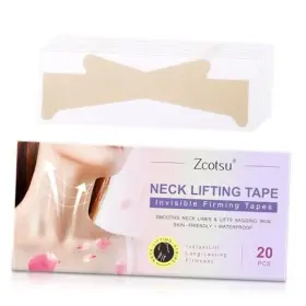 2x56oe75 Zcotsu Invisible Neck Tape - 20pcs Reusable And 20 Count Pack Of 1 Light Beige