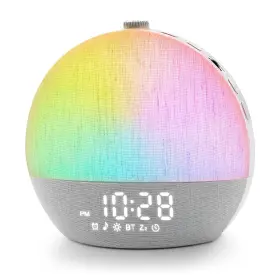 Yf01-c Zelaclock Sunrise Alarm Clock White Noise Sound Machine Sunlight Clocks For Bed