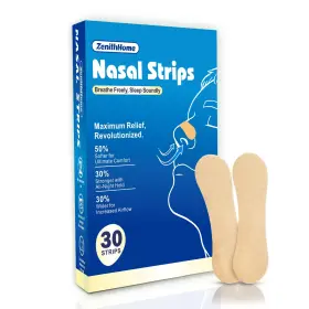 Zenithhome 744585762815 Nasal Strips 30 Count Upgrade - Now Softer Stays Tan