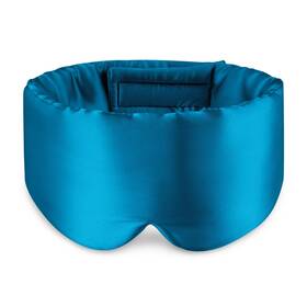 Zenssia Sgbsm01-peacock Silk Sleep Mask Adjustable Total Blackout Peacock Blue