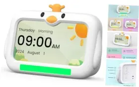 Kc0001 Zhentutrading Kids Sleep Training Alarm Clock - Ok To Wake For Toddlers With Red/green