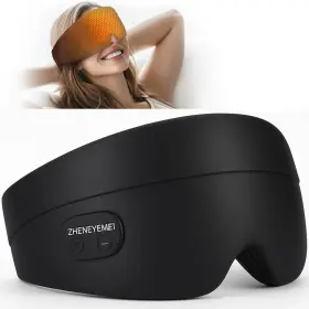 Zhenyemei 607609130666 Heated Eye Masks For Dry Eyes Cordless Silk Mask 3 Heat Levels Electric Heati