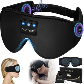 Zhenyemei 716921982539 Bluetooth Sleep Headphones Mask 3d Eye For Sleeping