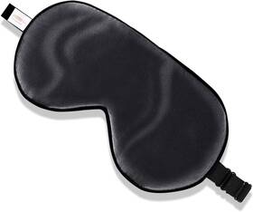 Zimasilk 4332438674 Adjustable Mulberry Silk Sleep Mask Blindfold 100% Pure Black