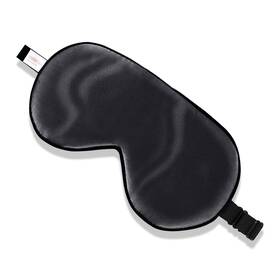 Zimasilk Mask1600001 Mulberry Silk Sleep Mask Adjustable Black With Bag