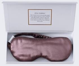 Zimasilk Wskda-0520f-11 Adjustable 22 Momme Mulberry Silk Sleep Mask Plum Wine