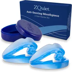 Zquiet 705353144806 Anti-snoring Mouthpiece Starter Pack With 2 Sizes Living Hinge
